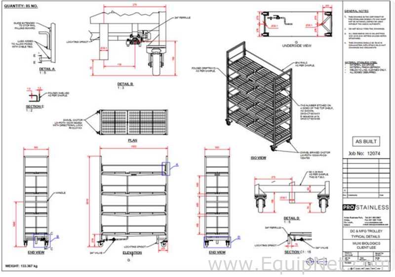 Lot of 13 ProStainless 4-Tier Bottle Freezer Trolleys
