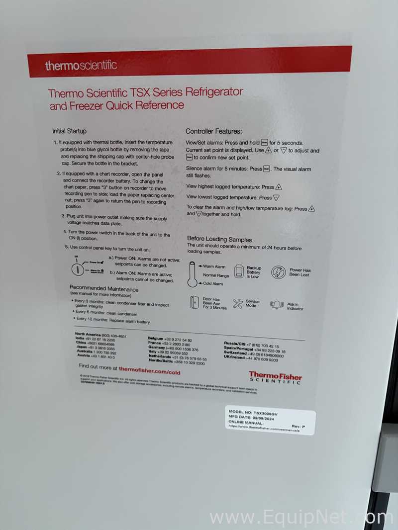 Unidade de Refrigeração Thermo Scientific TSX3005GV