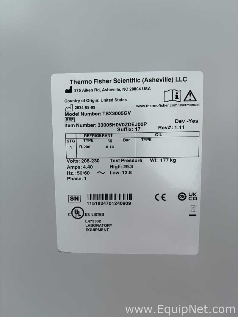 Unidade de Refrigeração Thermo Scientific TSX3005GV