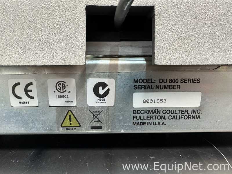 Espectrofotómetro Beckman Coulter DU 800