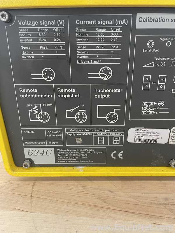 Watson Marlow 624U Peristaltic Pump