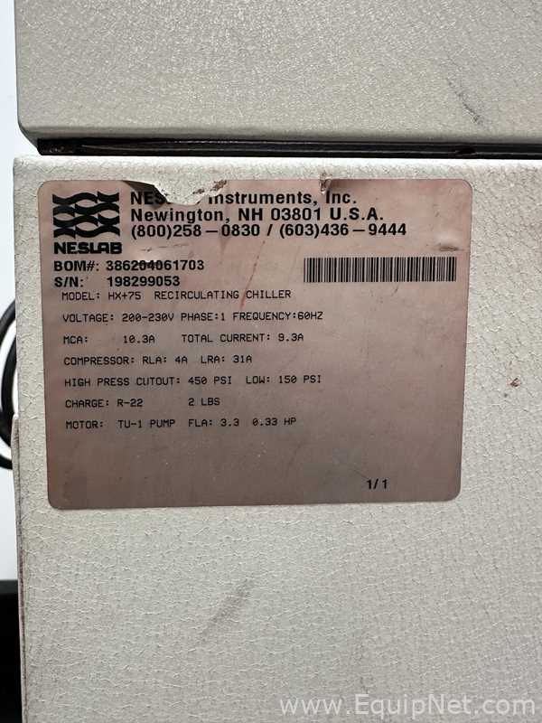 NesLab HX-75 Chiller