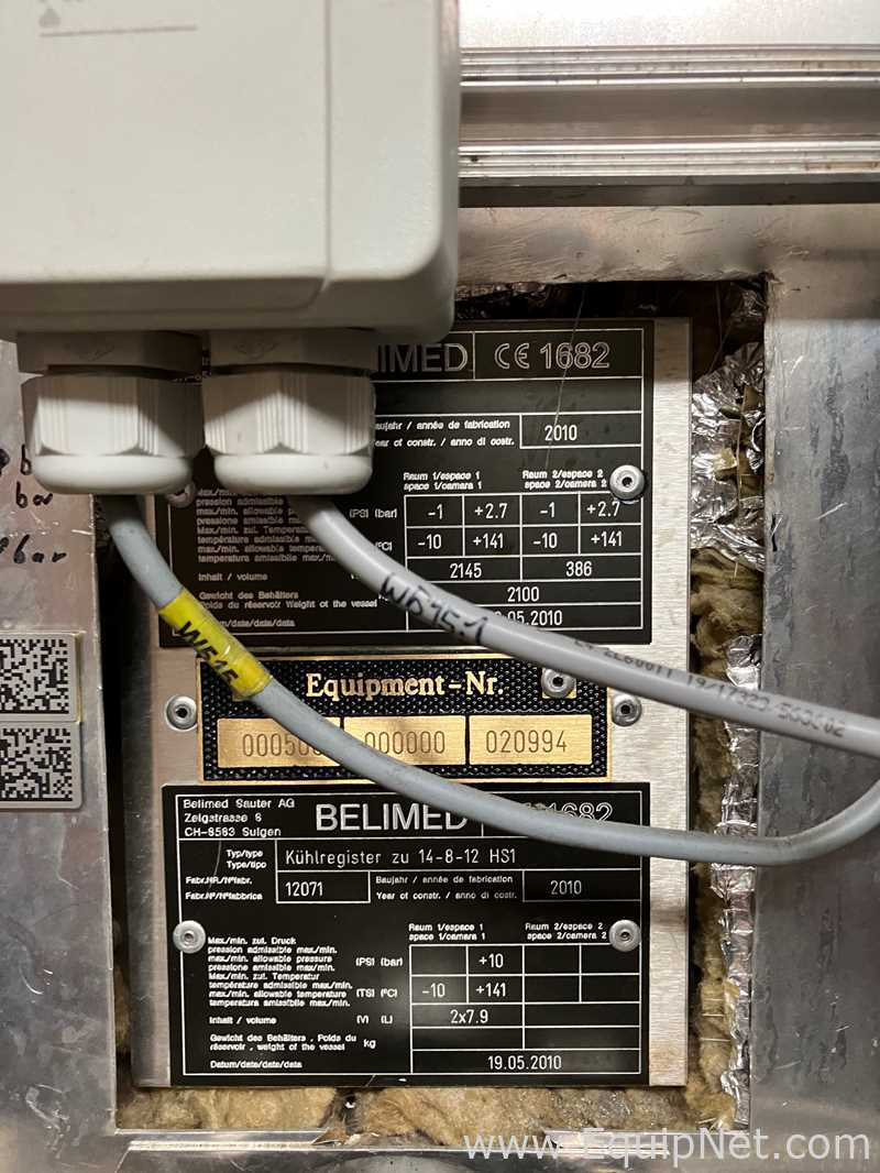 Esterilizador Belimed AG Modell: 14-8-12 HS1, Typ: PST 6050/60 TOP 9000
