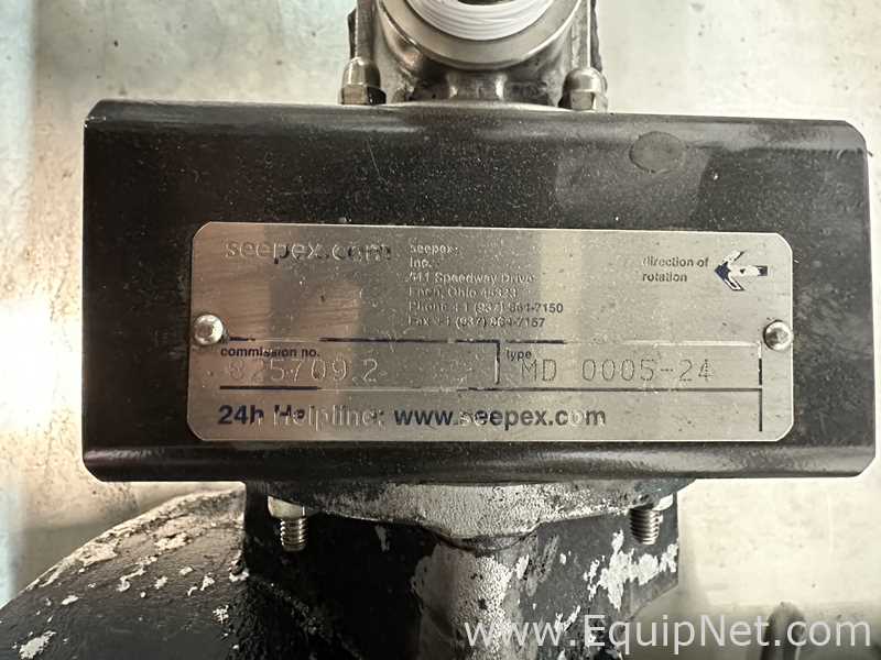 Seepex  MD 0005-24 Metering Pump Cart