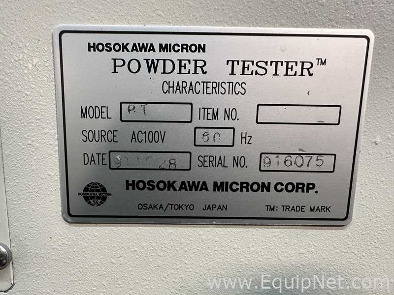 Analisador Hosokawa Micron PT