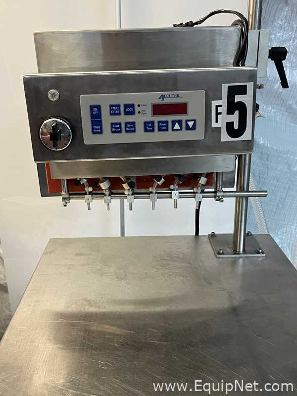 Accutek Packaging Equipment Co. Inc. Heated Mini Pinch Bottle Fill Station