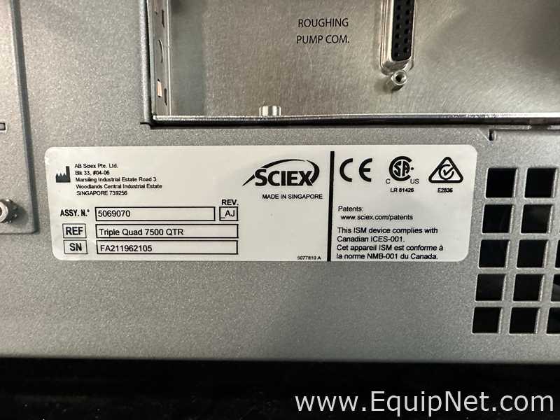 Espectrômetro de Massa Sciex 7500