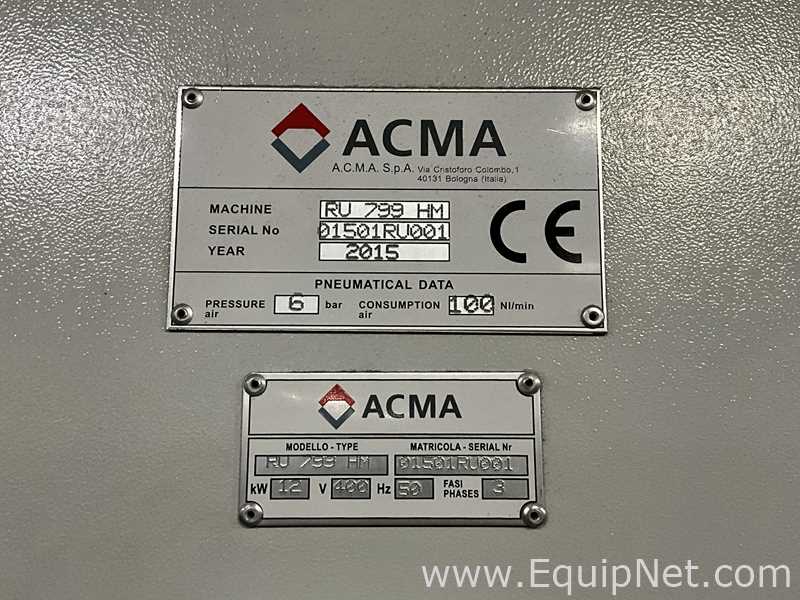 Linhas de Linhas de envase de pó ACMA RU799HM