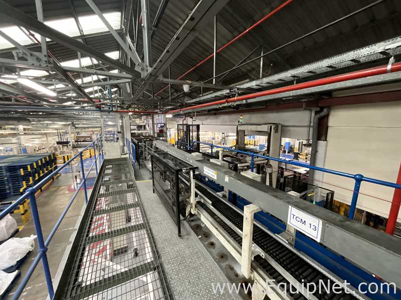 Etavoni 180 Degree Curved Conveyor Belt Elevator with Downstream Conveyors - Line 5