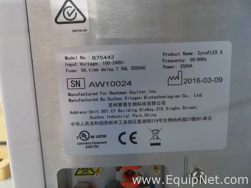 Citómetro de Flujo Beckman Coulter CytoFLEX