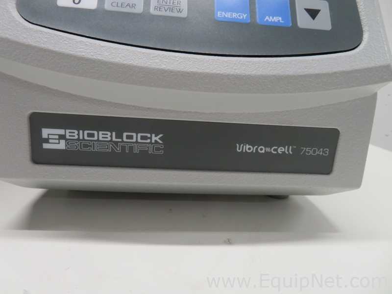 Bioblock Scientific Co Vibracell 75043 Ultrasonic Processor with Amersham Pharmacia Power Supply