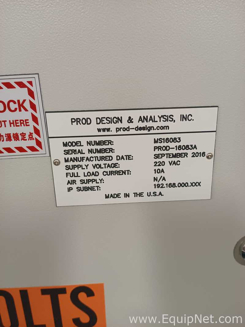 Prensa Diversas Prod Design And Analysis Inc MS16083