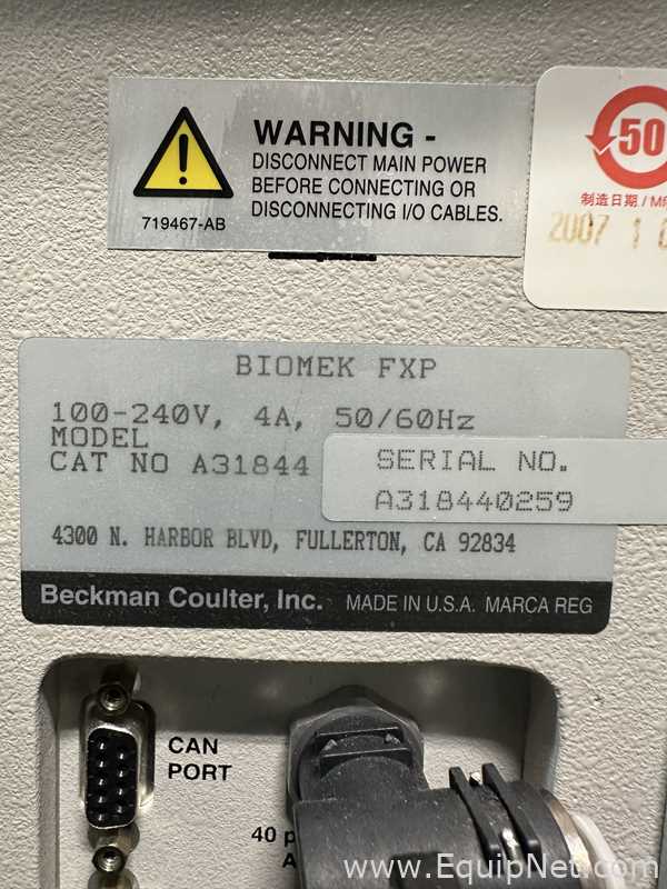 Beckman Coulter Biomek FXp Liquid Handler