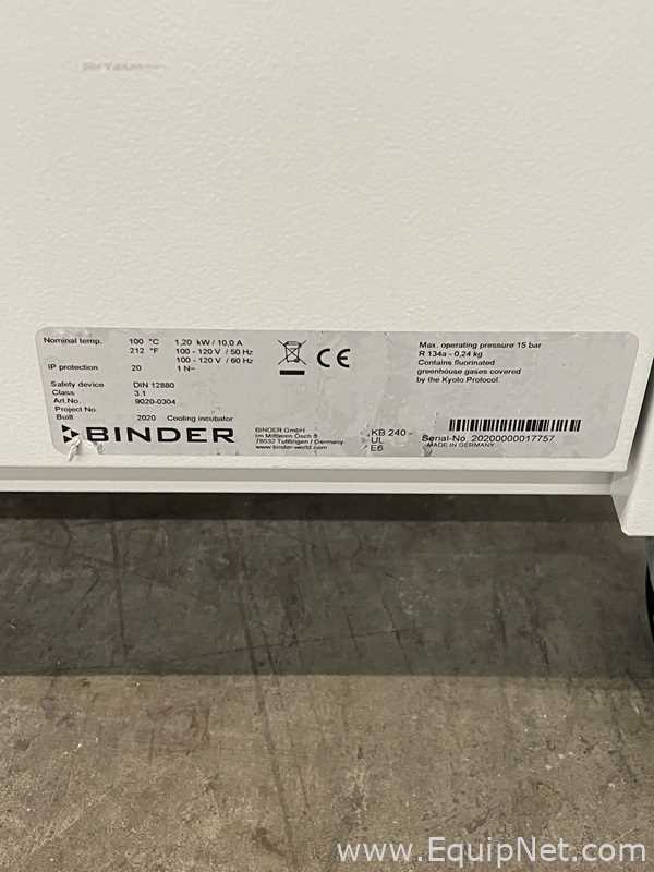 Binder KB240 Lab Incubator