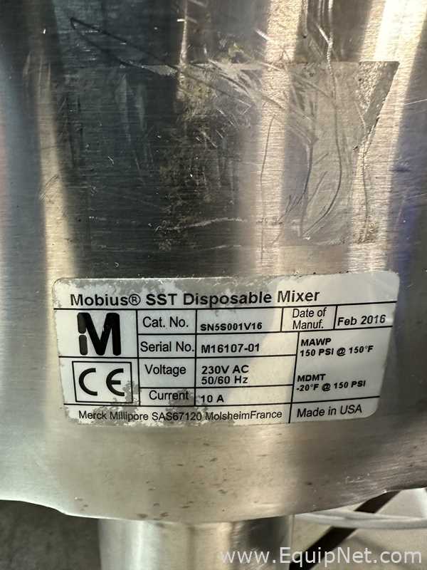 Recipiente Mezclador Millipore Mobius SST Disposable Mixer