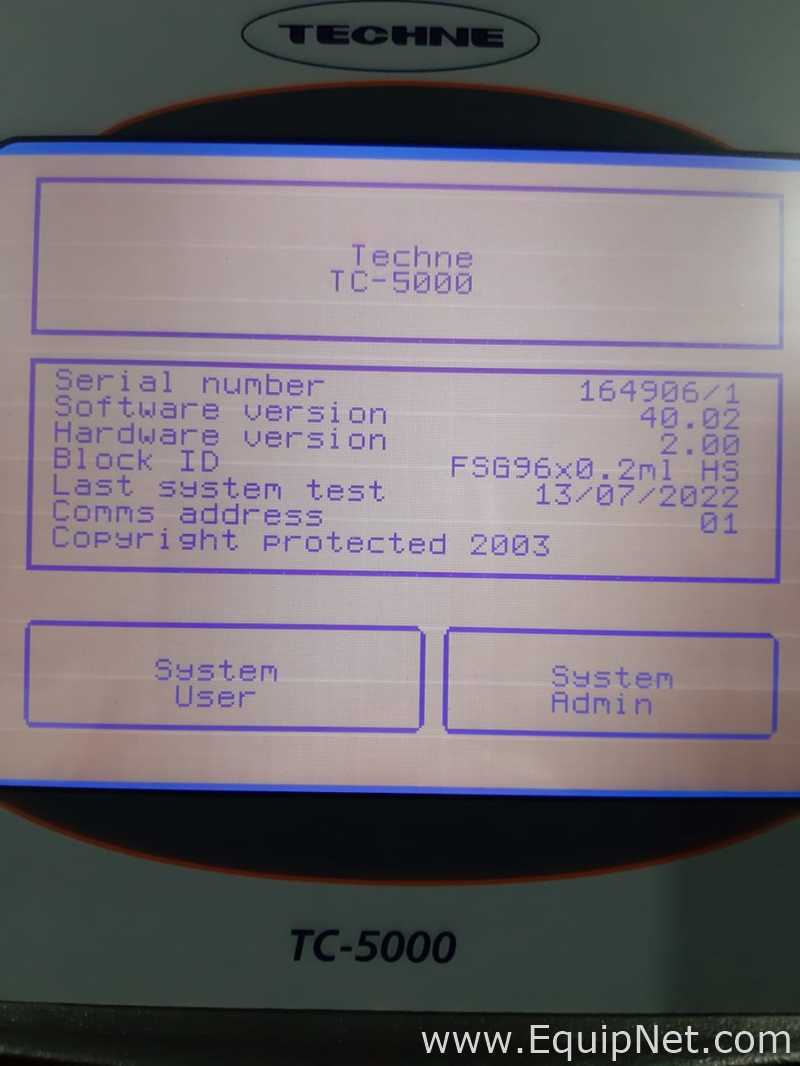 PCR y Termociclador Techne TC-5000