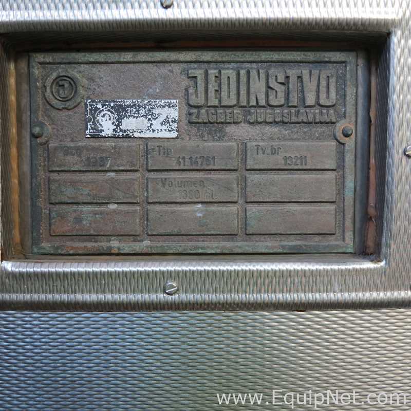 Jedinstvo Zagreb 1300 HL - 1107 bbl Stainless Steel Cold Water Tank