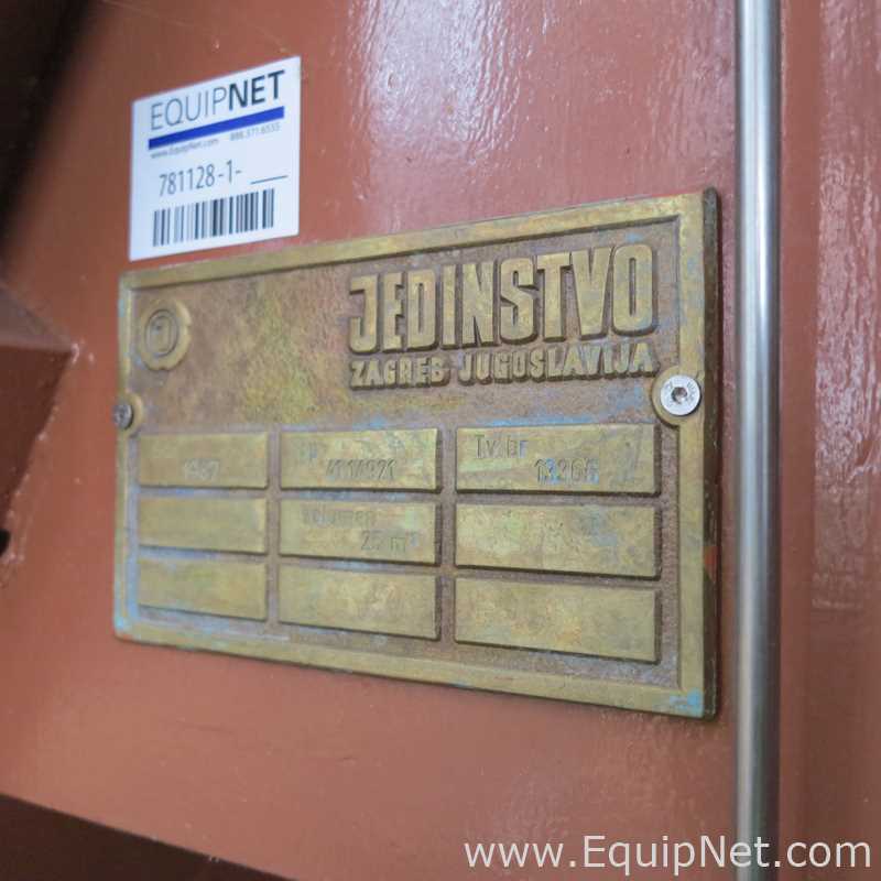 Jedinstvo Zagreb Tolva/Canal Para Grano De Acero Al Carbono De 25 cuM Con Descarga Por Tornillo