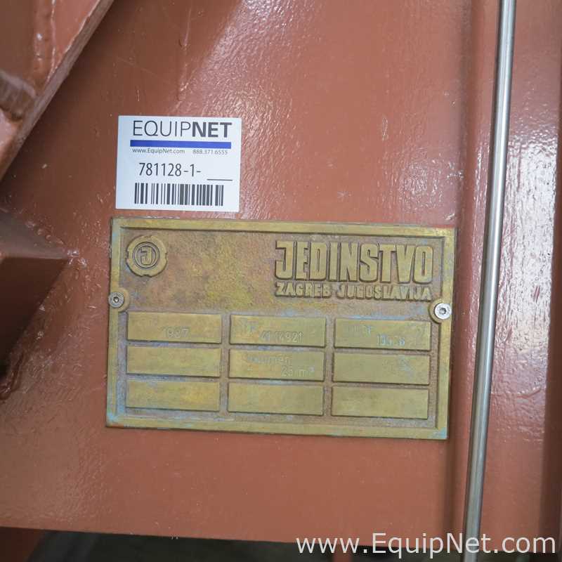 Jedinstvo Zagreb Tolva/Canal Para Grano De Acero Al Carbono De 25 cuM Con Descarga Por Tornillo