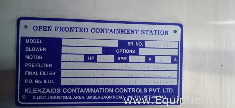 Manejo de Material Klenzaids Contamination Controls Pvt Ltd OFCS-30