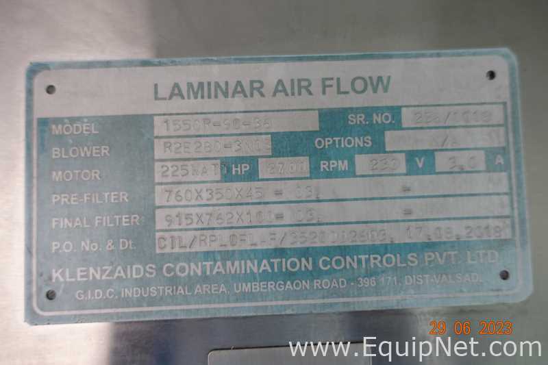Manejadora de Aire Klenzaids Contamination Controls Pvt Ltd 1550R-90-36