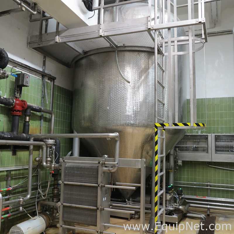 Jedinstvo Zagreb 200 HL - 170 bbl Tanque De Levadura Vertical De Acero Inoxidable