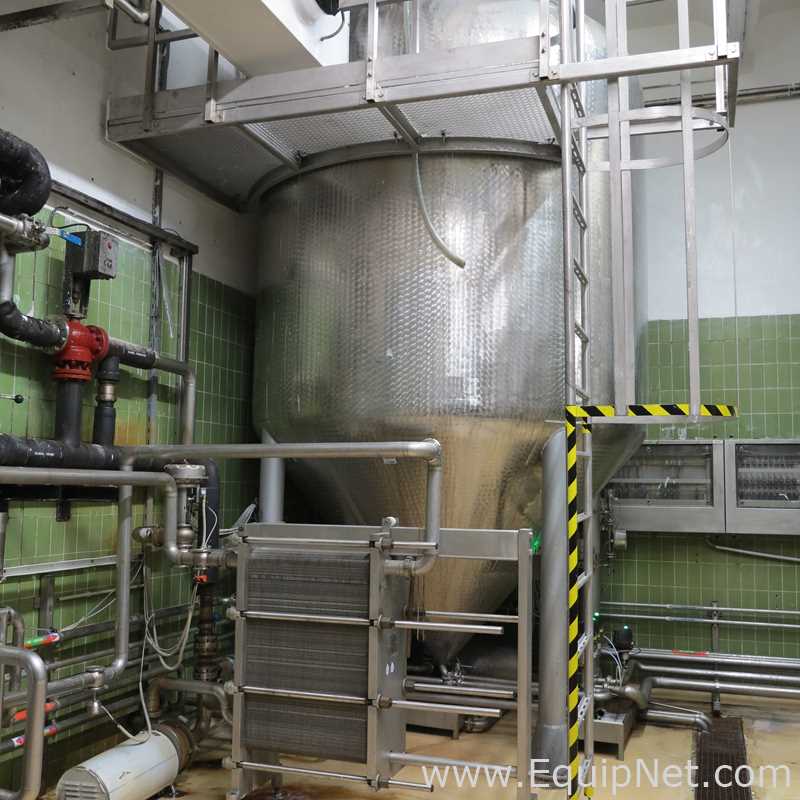 Jedinstvo Zagreb 200 HL - 170 bbl Tanque De Levadura Vertical De Acero Inoxidable