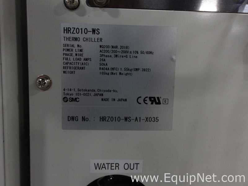 Lot Of 2 SMC HRZ010-WS Refrigerated Thermo-Cooler