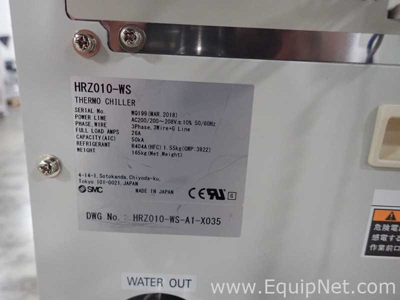 Lot Of 2 SMC HRZ010-WS Refrigerated Thermo-Cooler