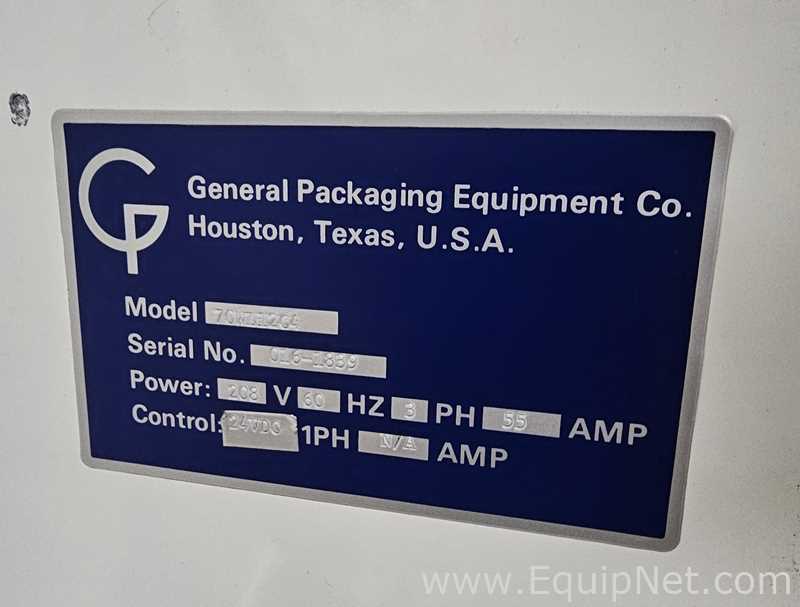 General Packaging Equipment 70WL12C4 Vertical Form Fill Seal Machine