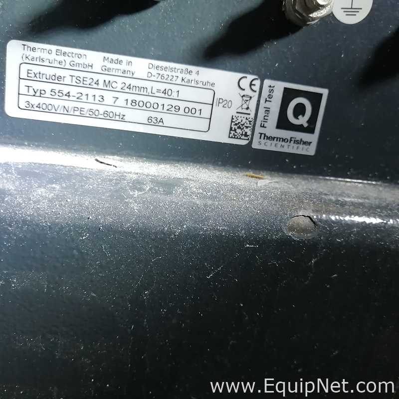 Linhas de Linha de Extrusão e Plástico Downstream Thermo Electron GmbH TSE 24 MC 24 mm