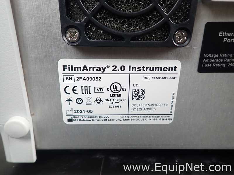 Lote de 2 PCR y Termociclador BioFire FilmArray Instruments FilmArray 2.0