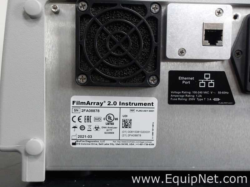 Lote de 2 PCR y Termociclador BioFire FilmArray Instruments FilmArray 2.0