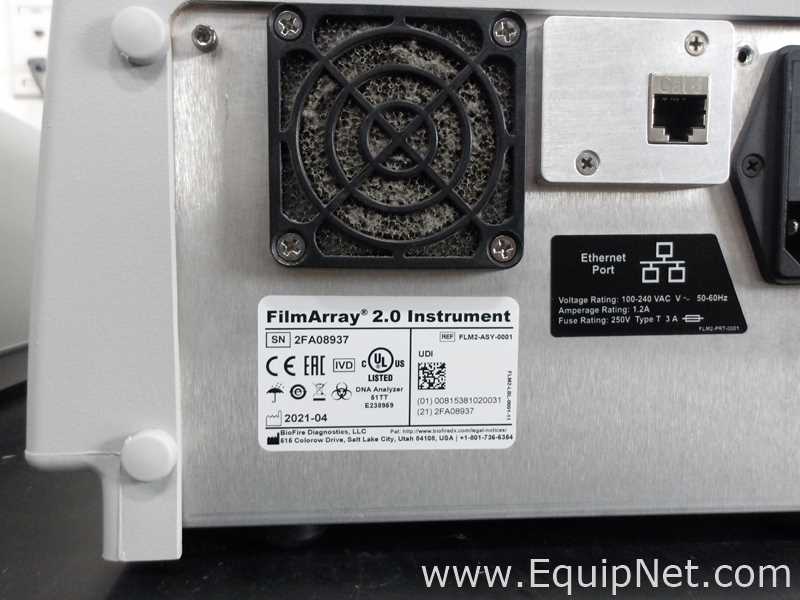 Lote de 2 PCR y Termociclador BioFire FilmArray Instruments FilmArray 2.0