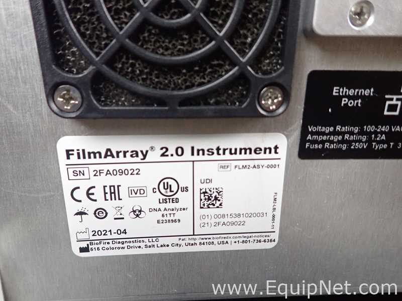 Lote de 2 PCR y Termociclador BioFire FilmArray Instruments FilmArray 2.0