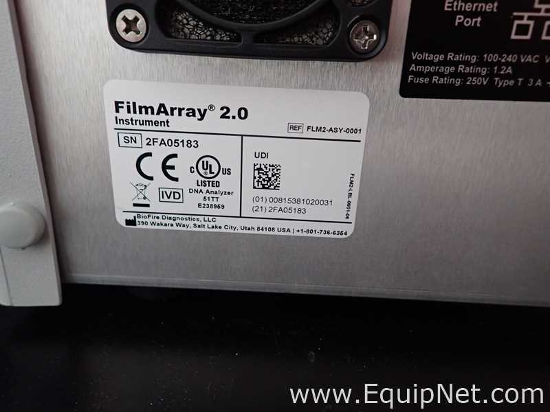 Lote de 2 PCR y Termociclador BioFire FilmArray Instruments FilmArray 2.0