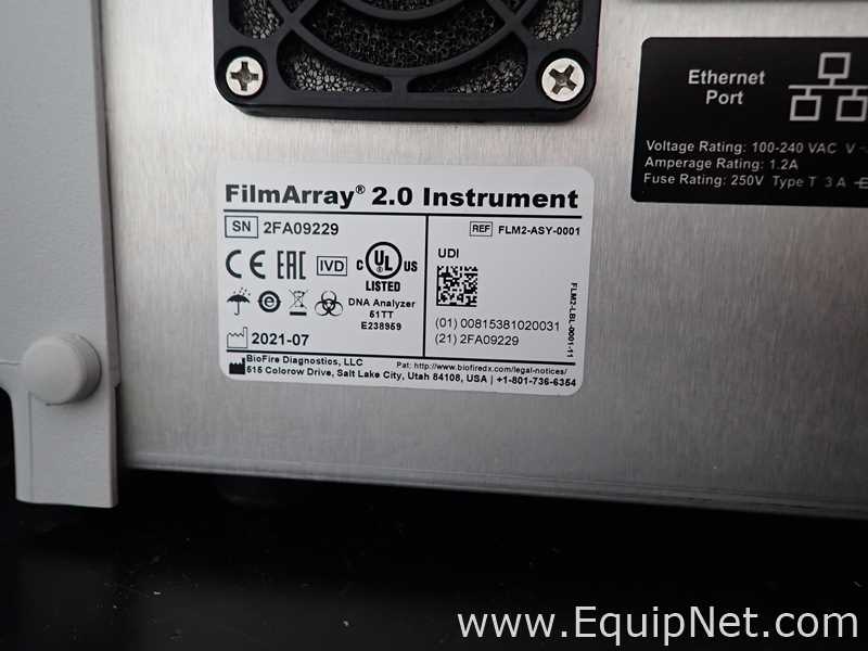 Lote de 2 PCR y Termociclador BioFire FilmArray Instruments FilmArray 2.0