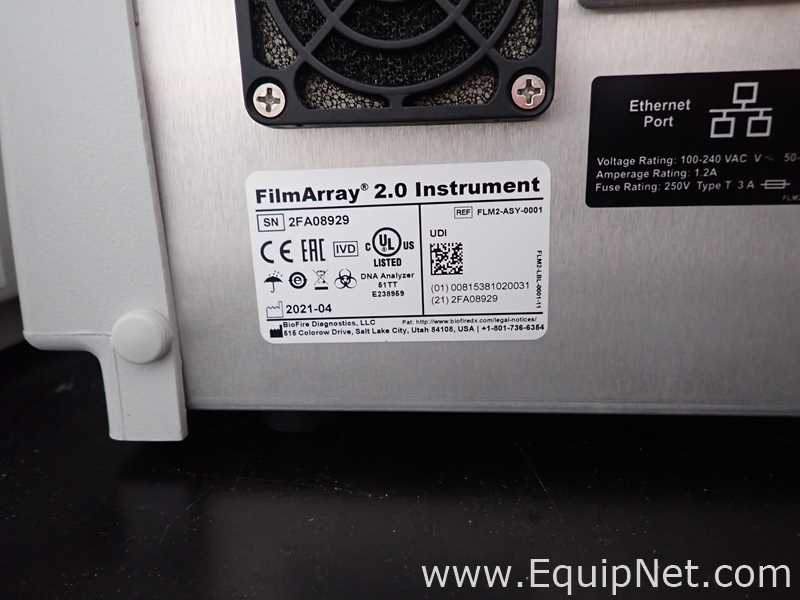 Lote de 2 PCR y Termociclador BioFire FilmArray Instruments FilmArray 2.0