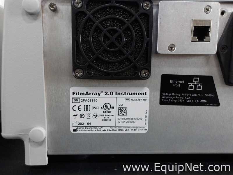 Lote de 2 PCR y Termociclador BioFire FilmArray Instruments FilmArray 2.0