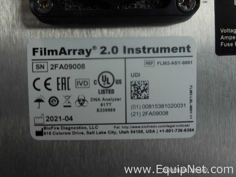 Lote de 2 PCR y Termociclador BioFire FilmArray Instruments FilmArray 2.0