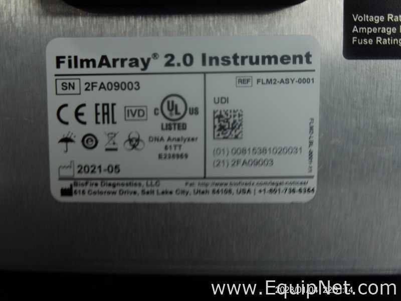 Lote de 2 PCR y Termociclador BioFire FilmArray Instruments FilmArray 2.0