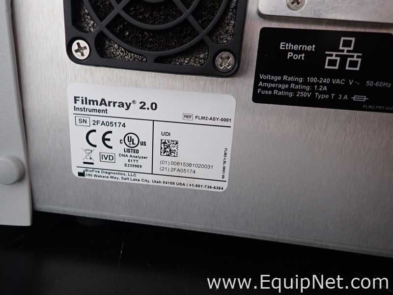 Lote de 2 PCR y Termociclador BioFire FilmArray Instruments FilmArray 2.0