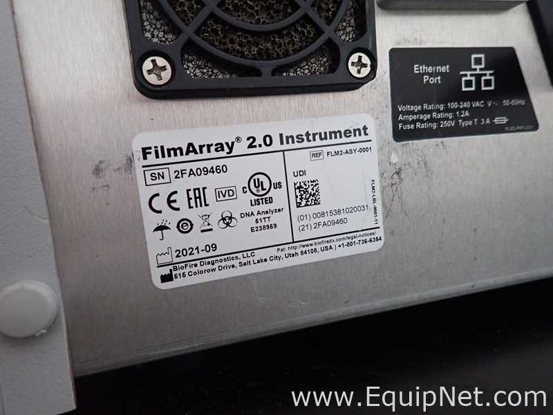 Lote de 2 PCR y Termociclador BioFire FilmArray Instruments FilmArray 2.0