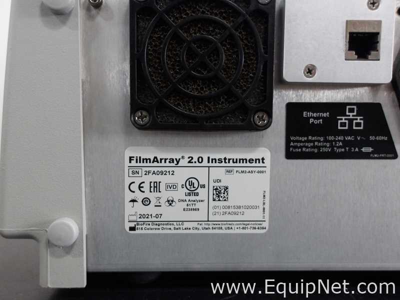 Lote de 2 PCR y Termociclador BioFire FilmArray Instruments FilmArray 2.0