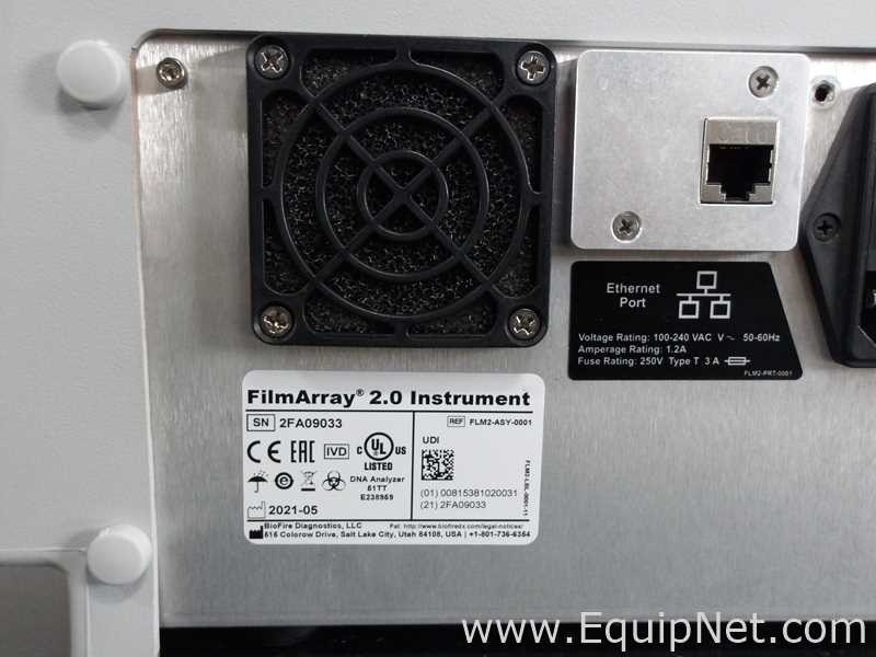 Lote de 2 PCR y Termociclador BioFire FilmArray Instruments FilmArray 2.0