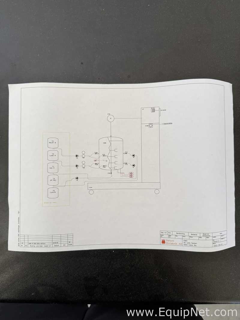 Tanque - Vaso de Pressão Belach Bioteknik  Lysis 15L
