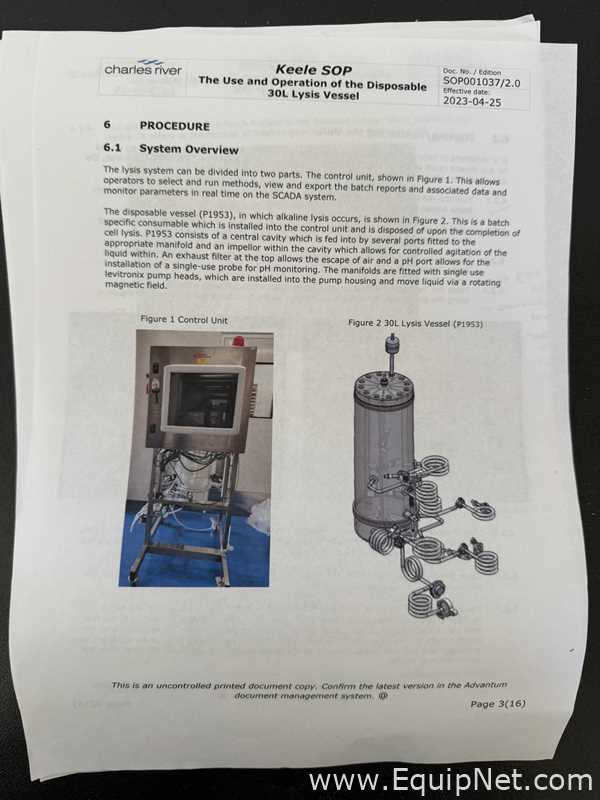 Tanque - Vaso de Pressão Belach Bioteknik  Lysis 15L