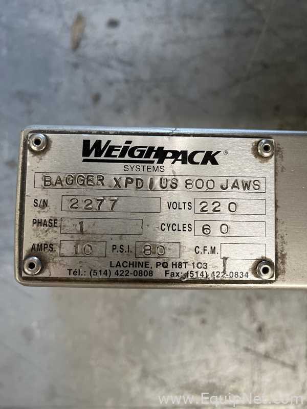 Linha de Embalagens WeighPack Systems Inc. Bagger XPD 800 Jaws