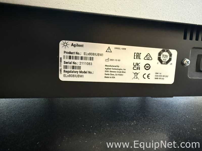 Unused Agilent Technologies ELx808IUBWI Automated Microplate Reader