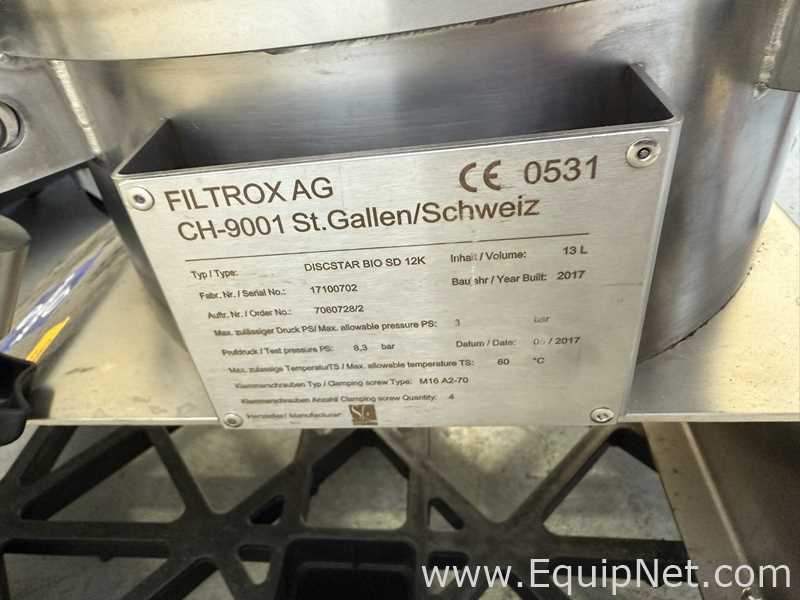 Tanque - Vaso de Pressão Filtrox Werk AG  DISCSTAR BIO SD 12K